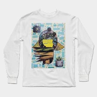 Free Your Mind Hamsa by Harriette Knight Long Sleeve T-Shirt